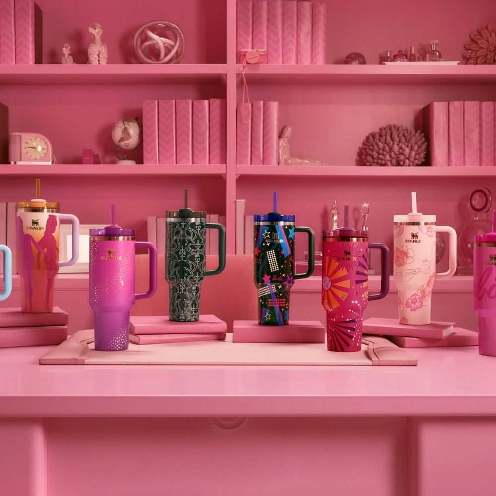 NEW! BARBIE X STANLEY PINK TUMBLERS 30oz AND 40oz In original Barbie packaging